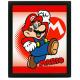 Super Mario Yoshi Mario Flip - Framed 3D Poster