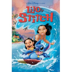 Lilo & Stitch Wave Surf - Maxi Poster