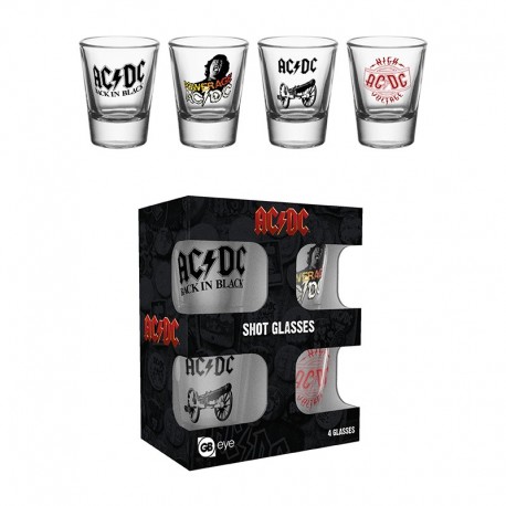 AC/DC - Set of 4 Shooters - "Mix"