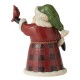 Heartwood Creed - Plaid Santa Holding Bird Pint Sized Figurine