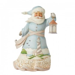 Heartwood Creed - Santa with Lighthouse Scene Figurine