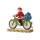 Heartwood Creed - Santa Riding Bike Figurine