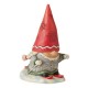 Heartwood Creek - Gnome Skier with Braids Figurine