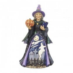 Jim Shore - Halloween Friendly Witch Figurine
