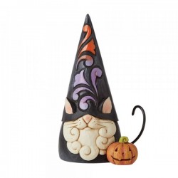 Jim Shore - Halloween Black Cat Gnome Figurine