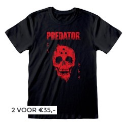 Predator: Red Distressed Skull Unisex T-Shirt