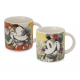 Disney Mickey & Minnie Set 2 Mini Mugs M&M Fun Green/Red