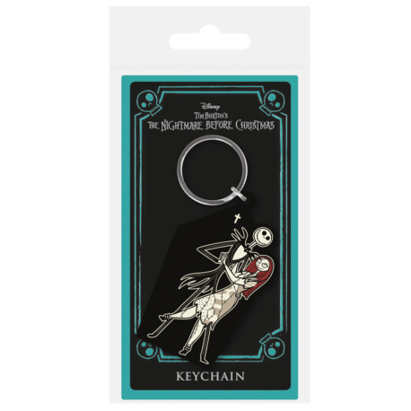 The Nightmare Before Christmas (Jack & Sally Coffin) Rubber Keychain