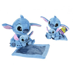Disney Stitch Plush + Head Comforter, Lilo & Stitch