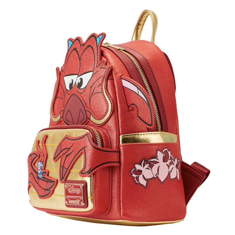 Disney Loungefly Mulan 25th Anniversary Mushu Glitter Cosplay Mini Backpack Wondertoysnl 3358