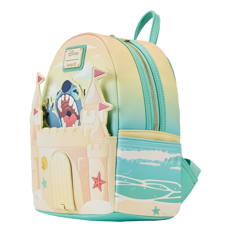 Loungefly Stitch Beach Sand Mini Backpack and Matching 2024 Cardholder BNWT