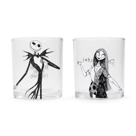 Disney Nightmare Before Christmas Glasses Set of 2 Boxed (300ml)