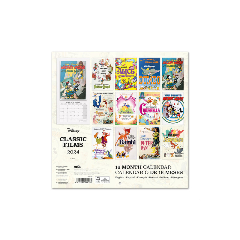 Disney Classic Films Calendar 2025 Wondertoys.nl