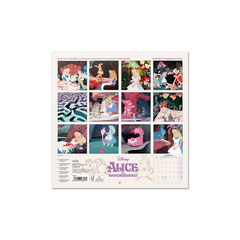 Disney Alice In Wonderland Calendar 2024 Wondertoys.nl
