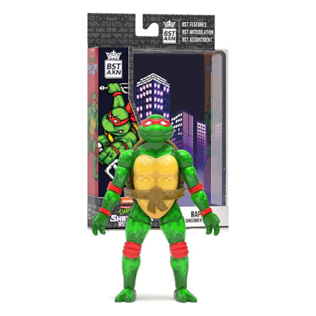 Teenage Mutant Ninja Turtles BST AXN Action Figure NES 8-Bit Raphael Exclusive 13 cm Action figures Teenage Mutant Ninja Turtles