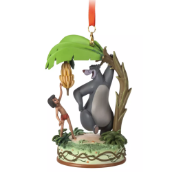 Disney Mowgli and Baloo Singing Living Magic Sketchbook Ornament, The Jungle Book