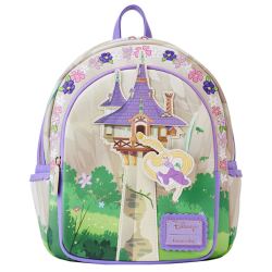 Loungefly Disney Tangled Rapunzel Swinging From Tower Mini Backpack