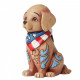 Jim Shore - Patriotic Puppy Mini Figurine