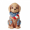 Jim Shore - Patriotic Puppy Mini Figurine