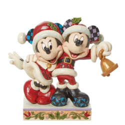 Disney Traditions - Mickey & Minnie Mouse Santa Figurine