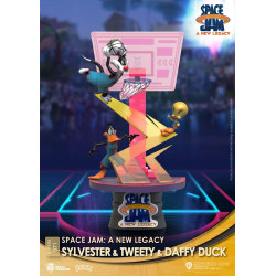 Space Jam: A New Legacy D-Stage PVC Diorama Sylvester & Tweety & Daffy Duck New Version 15 cm
