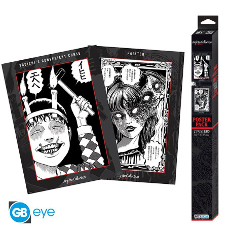 Junji Ito - Set 2 Posters Chibi 52x38 - Souichi and Tomie