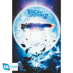 Back To The Future - Poster Maxi 91.5x61 - Flying DeLorean