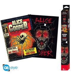 Alice Cooper - Set 2 Posters Chibi 52x38 - Tales of Horror/Skull