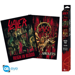 Slayer - Set 2 Posters Chibi 52x38 - Reign in Blood/Hell Awaits
