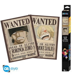 One Piece - Set 2 Posters Chibi 52x38 - Wanted Zoro & Sanji
