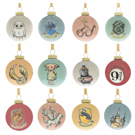 Harry Potter Set of 12 mini baubles