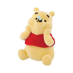 Disney Flocked Winnie the Pooh Figurine