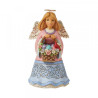 Jim Shore Heartwood Creek Collection - Angel with Basket Figurine