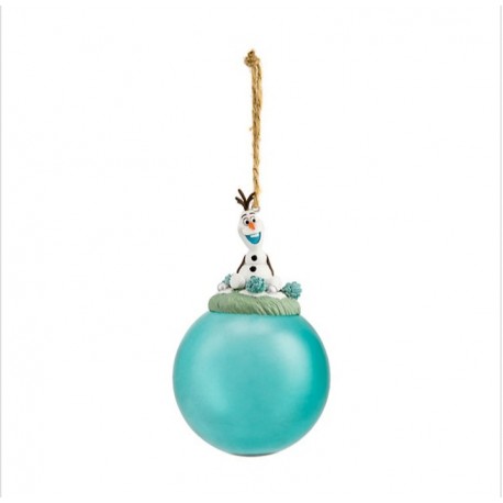 Disney Frozen Olaf Glass Bauble Ornament