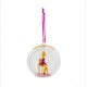 Disney Tinker Bell and Pedestal Table Glass Bauble Ornament