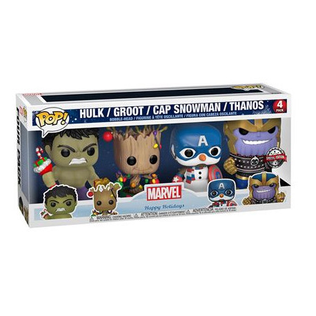 Funko Pop 4-Pack Marvel Holiday (Special Edition)