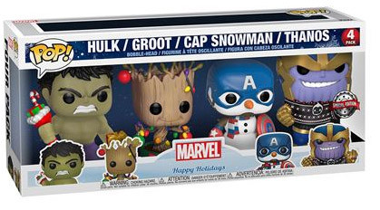 Funko Pop 4-Pack Marvel Holiday (Special Edition) - Wondertoys.nl