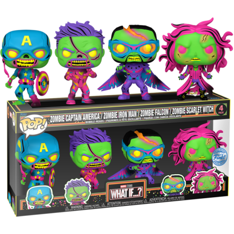 Funko Pop 4-Pack What If...? (Blacklight) (Special Edition)