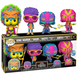 Funko Pop 4-Pack Black Panther: Wakanda Forever (Special Edition) (Blacklight)