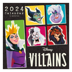 Disney Villains Calender 2024 30cm x 30cm