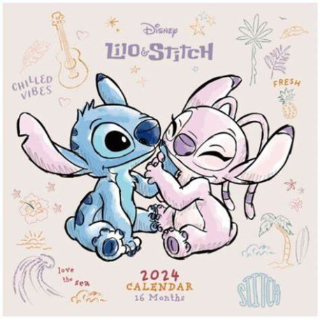 Disney Lilo & Stitch Calender 2024 30cm x 30cm