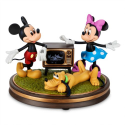 Disney Mickey and Minnie Light-Up and Sound Living Magic Disney100 Eras Figurine