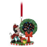 Disney Mickey Mouse Wreath Festive Hanging Ornament