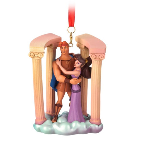 Hercules and Megara Hanging Sketchbook Ornament