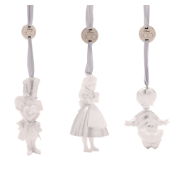 Disney Alice in Wonderland Ornament Set (3), Disney100