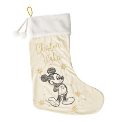 Disney Plush Velvet Mickey Mouse Christmas Stocking