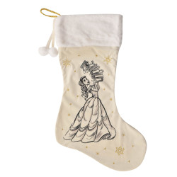 Disney Belle Christmas Stocking (White), Beauty and the Beast