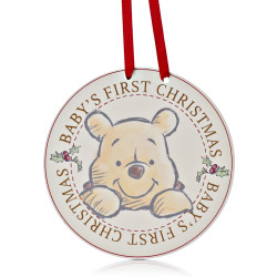 Disney Winnie The Pooh - Baby's First Christmas Plaque