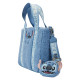 Loungefly Disney Lilo & Stitch Sherpa Plush Tote Bag with Coinbag