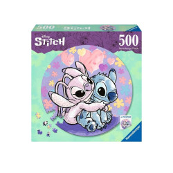 Lilo & Stitch Round Jigsaw Puzzle Stitch (500 pieces)